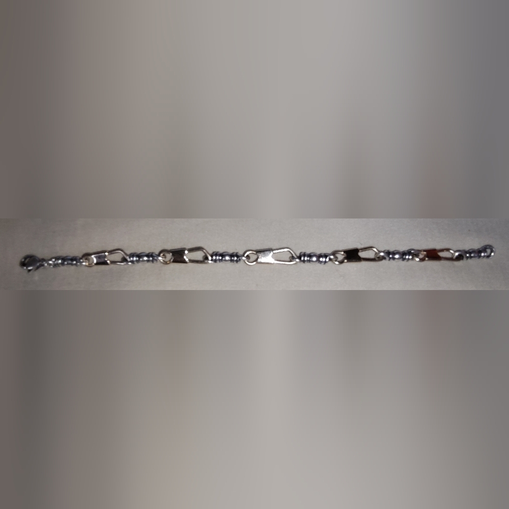 Rare and Retired James Avery 925 Silver/14K YG Fishers Of Men Bracelet Sz.M